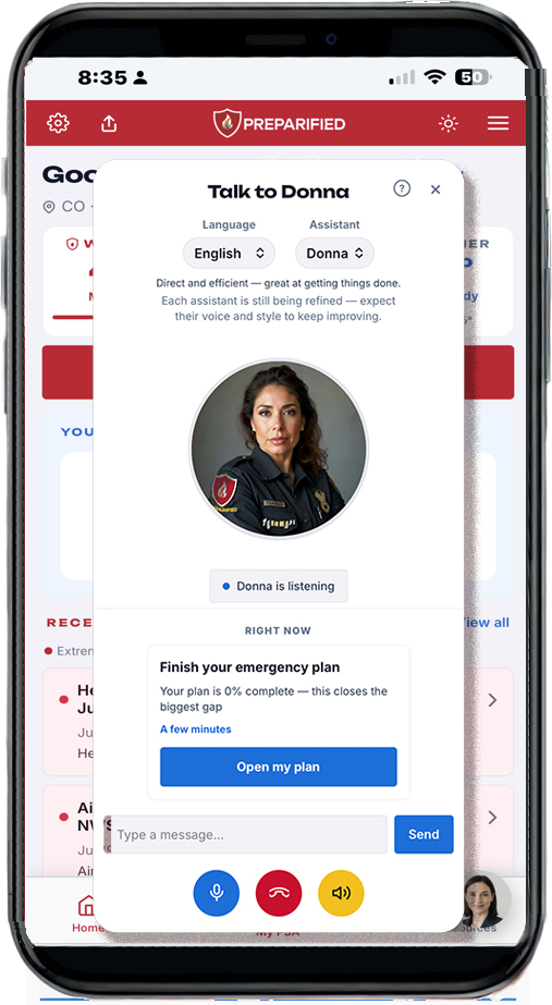 Alert details with step-by-step instructions